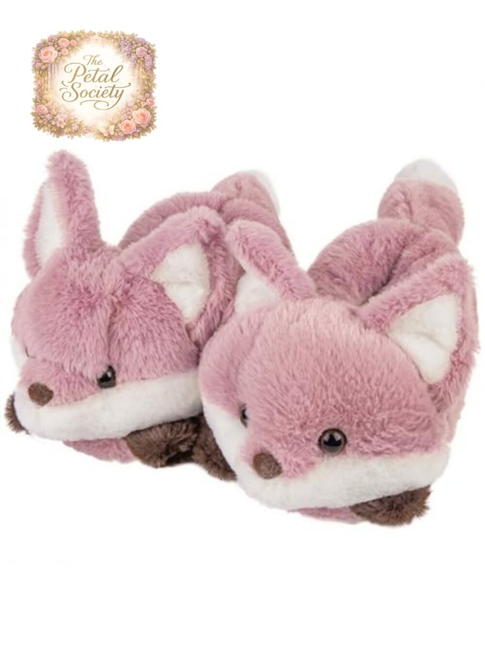 Unisex Plush Faux Fur Animal Slippers Memory Foam Non-Slip Washable